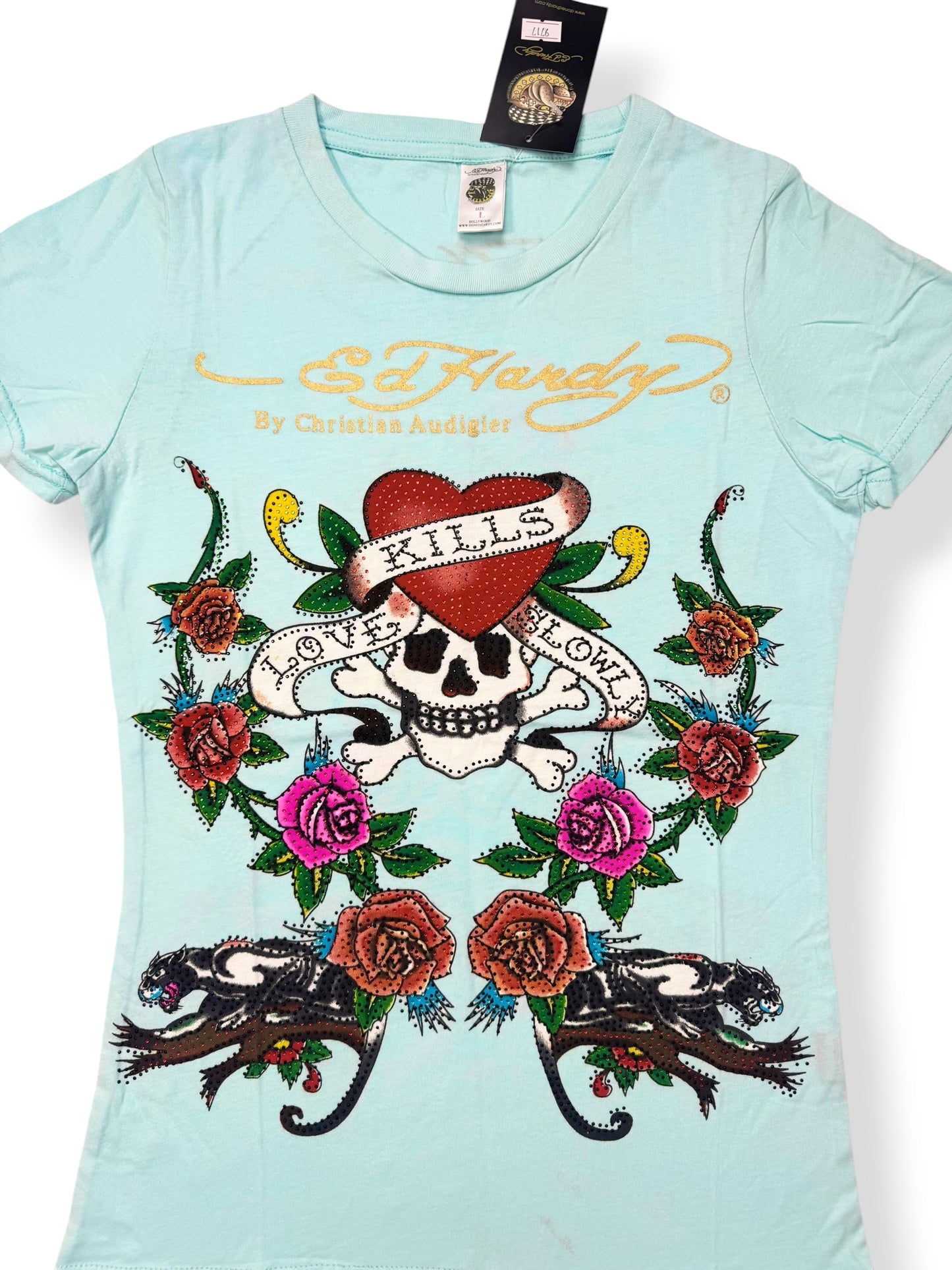 Seafoam Ed Hardy Tee ♡ L