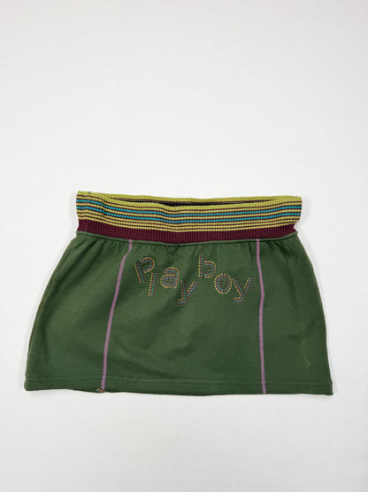 Green Playboy Mini Skirt ♡ S