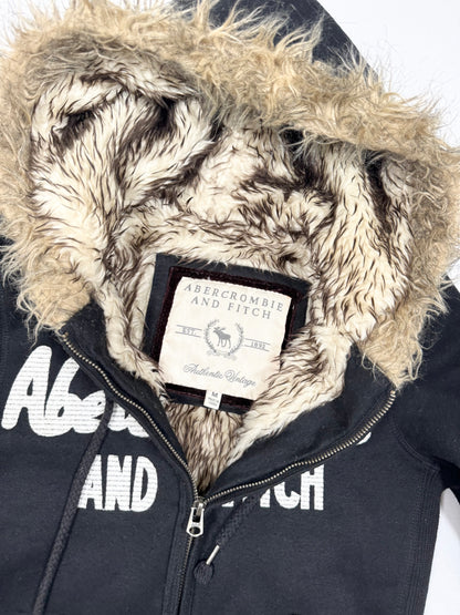 Abercrombie & Fitch Fur Zip Up Hoodie