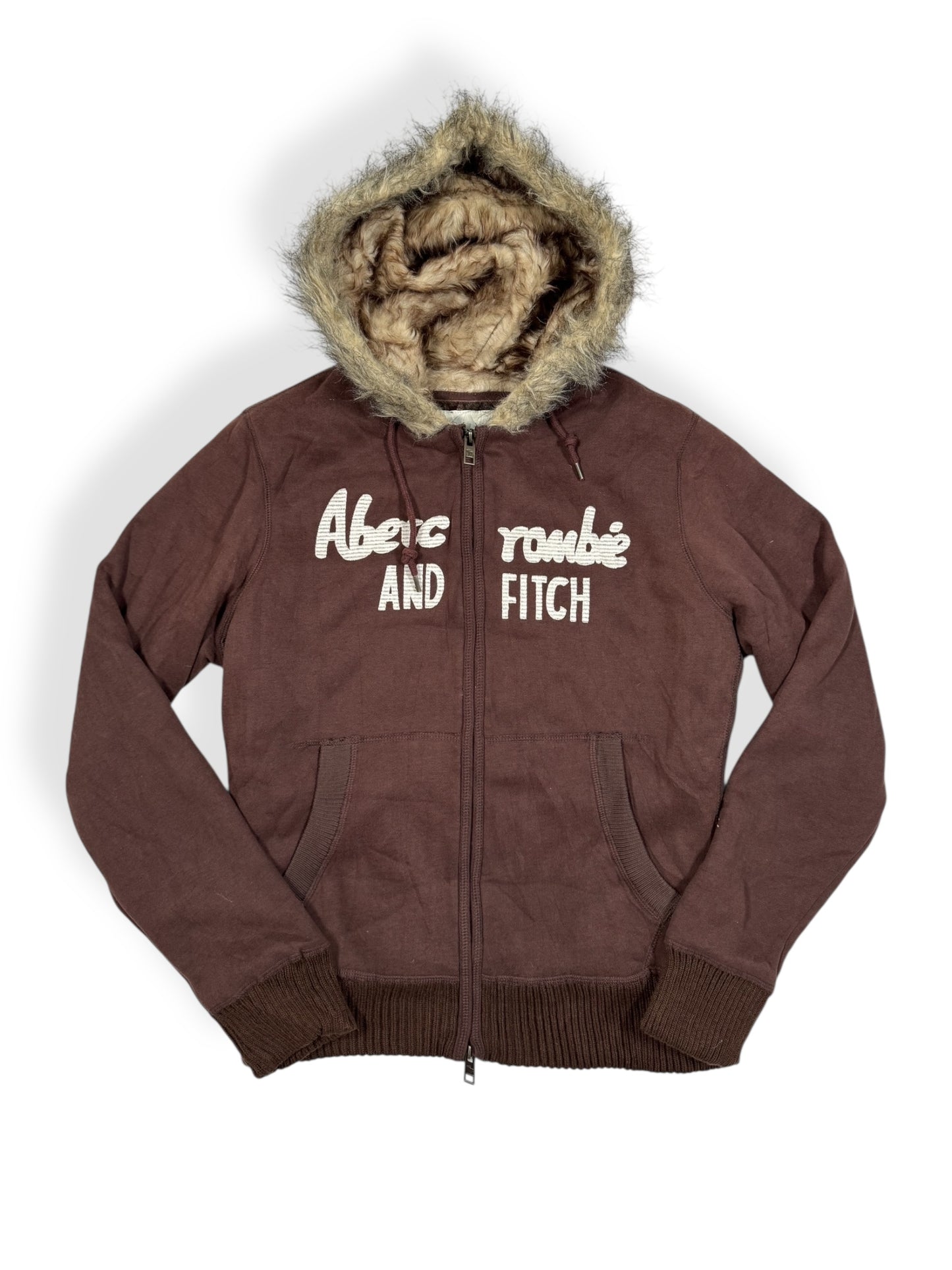 Abercrombie Fur Hooded Zip Up ♡ Size L