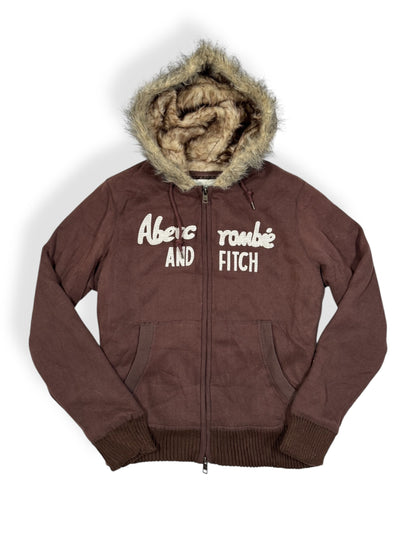Abercrombie Fur Hooded Zip Up ♡ Size L