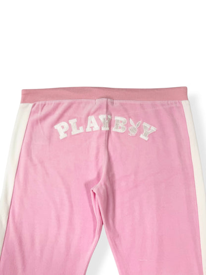 Playboy Pink Velour Trackpants ♡ S
