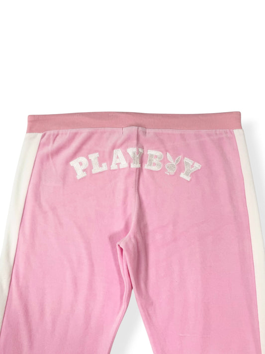 Playboy Pink Velour Trackpants ♡ S