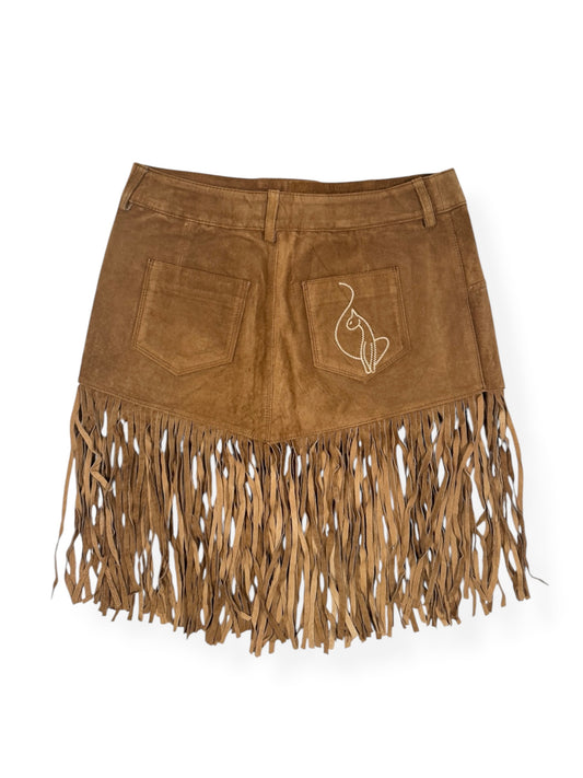 Baby Phat Suede Fringe Skirt ♡ Size XXS