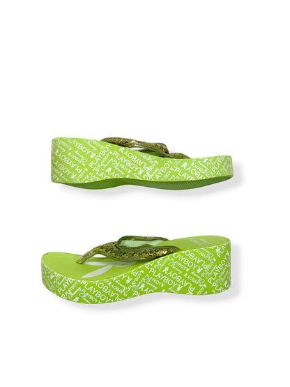 Green Playboy Sandals ♡ AU 8