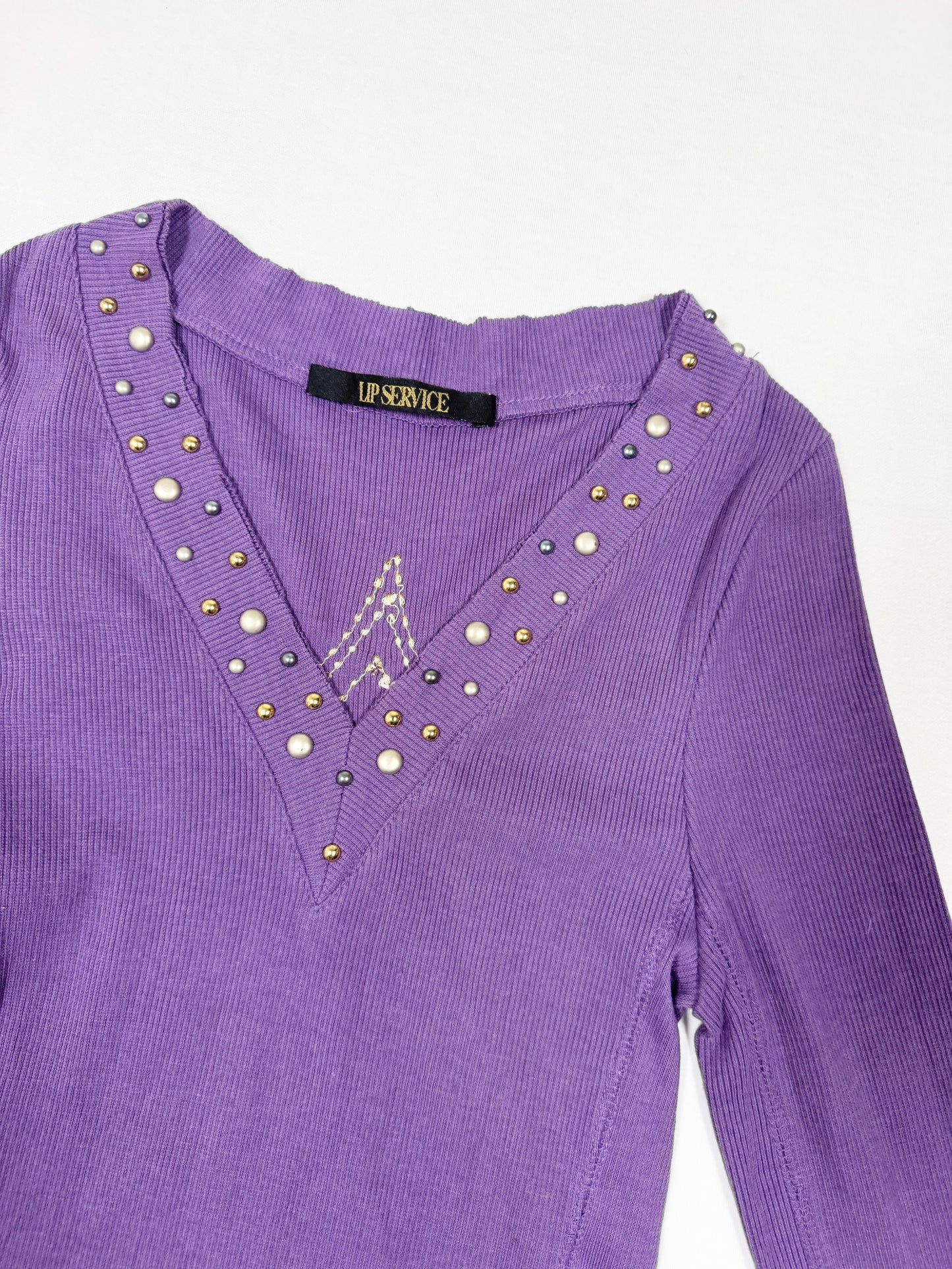 Lipservice Cross Longsleeved Top ♡ Size S