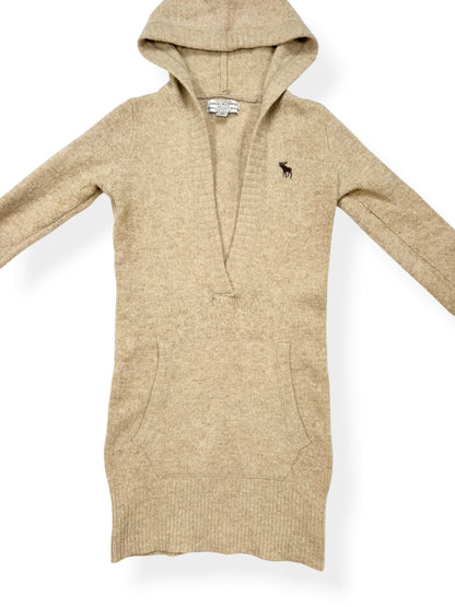 Abercrombie Beige Hooded Knit ♡ S
