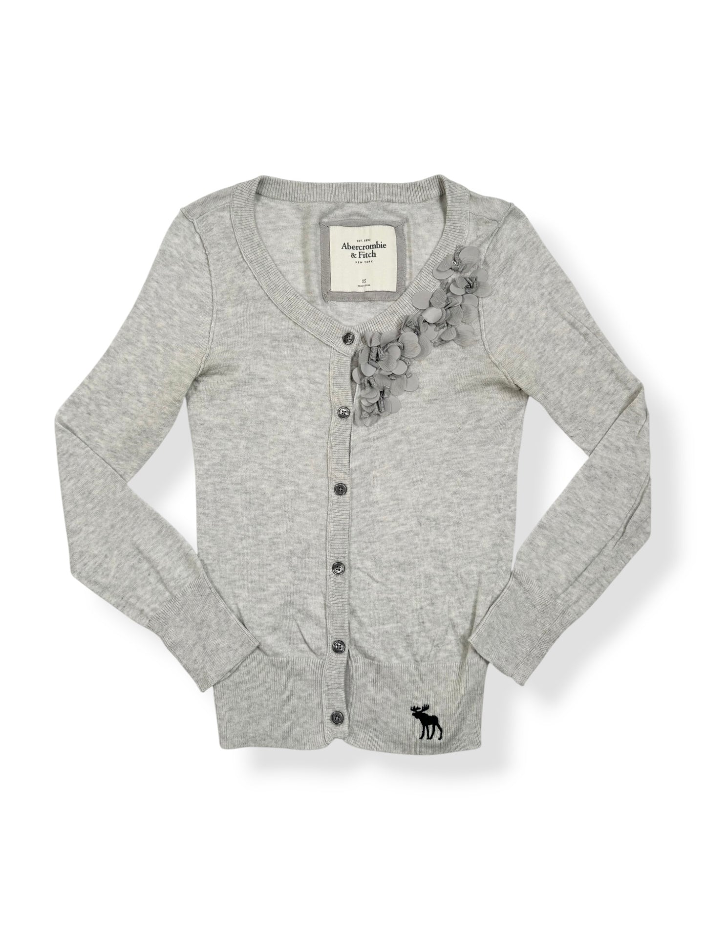 Abercrombie Grey Cardigan ♡ XS