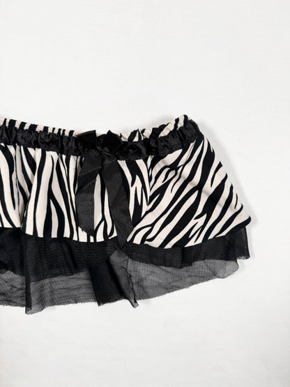 Zebra Cami & Micro Skirt Set