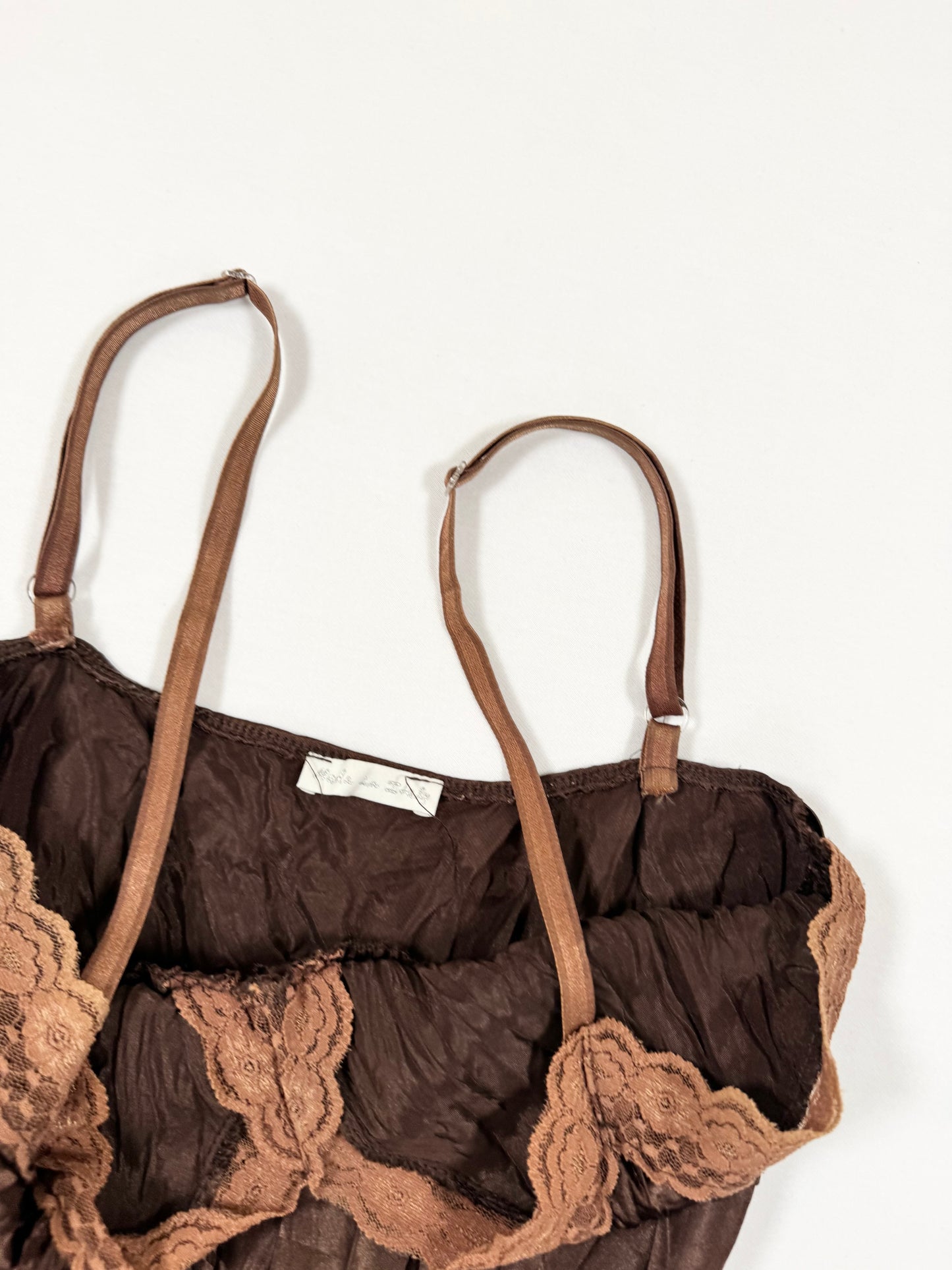 Brown Satin Cami ☆ S