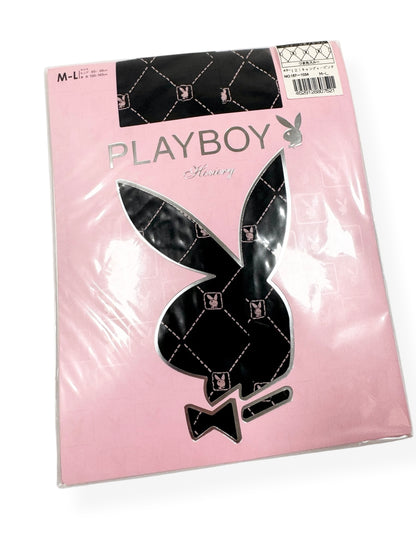 Playboy Black + Pink Tights