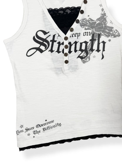 Strength Grunge Tank ♡ Size S