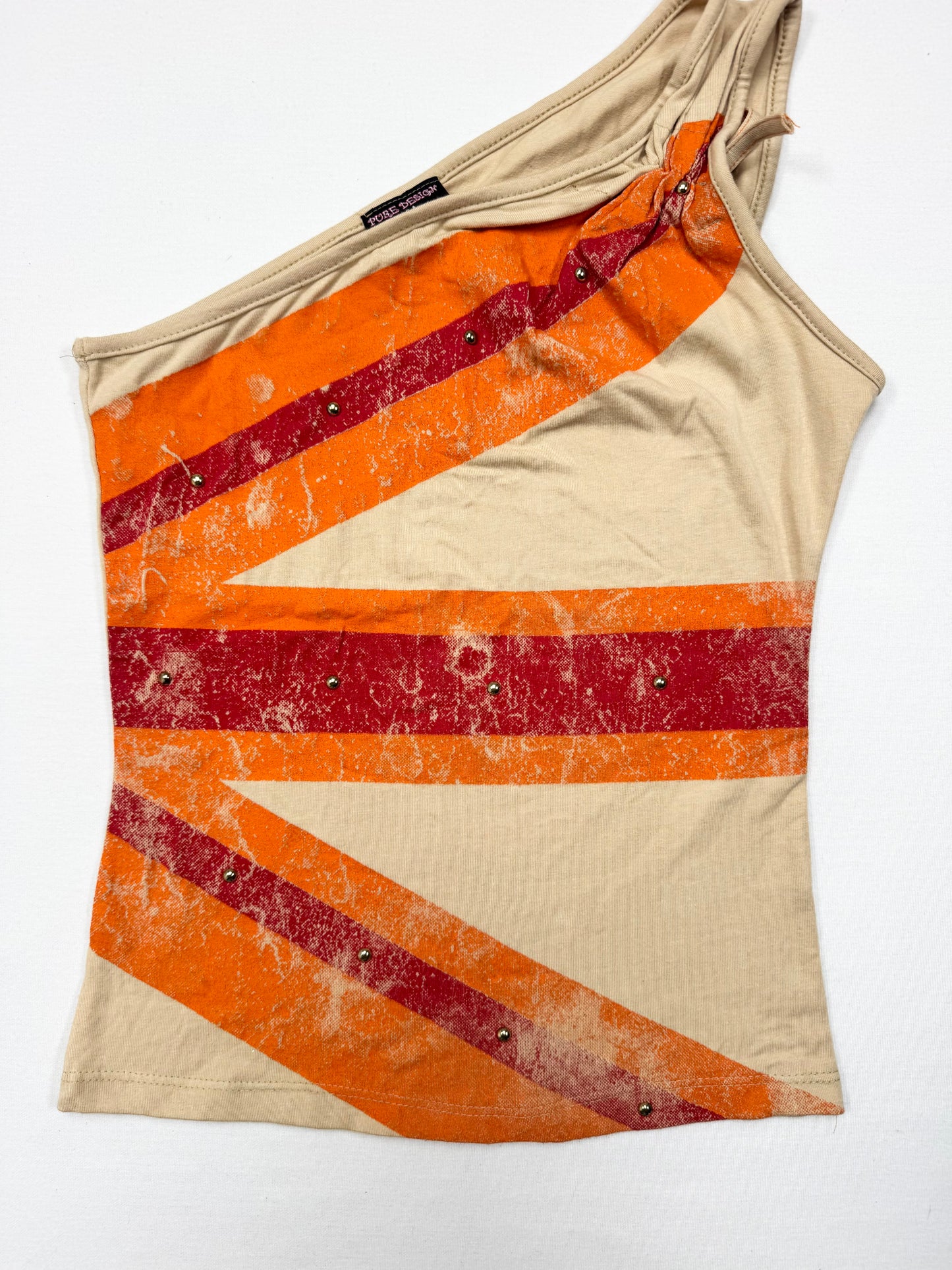 One Shoulder Union Jack Tank ♡  S