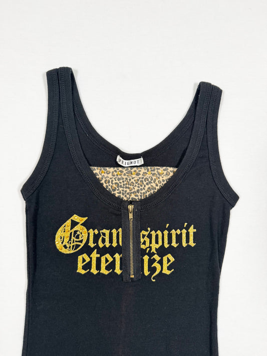 Leopard Zipper Tank ♡ Size S