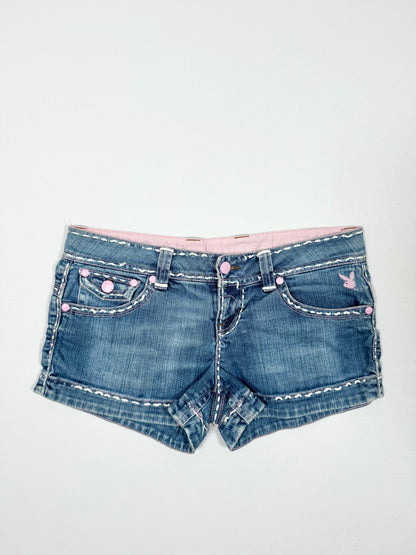 Playboy Denim Mini Shorts