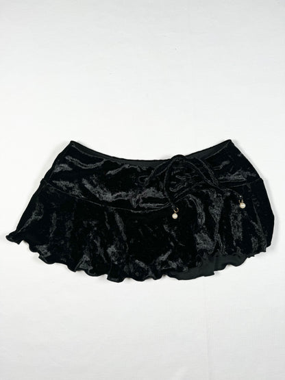 Velvet Milkmaid Bikini + Micro Skirt