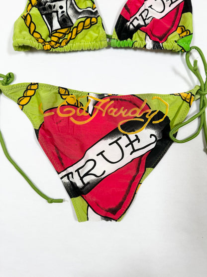 Green Ed Hardy Bikini