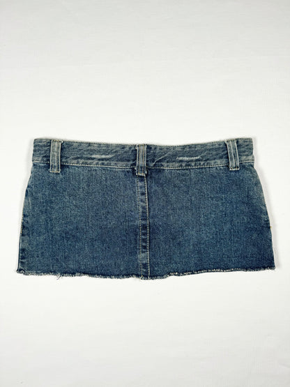 Upper Freak Denim Micro Skirt