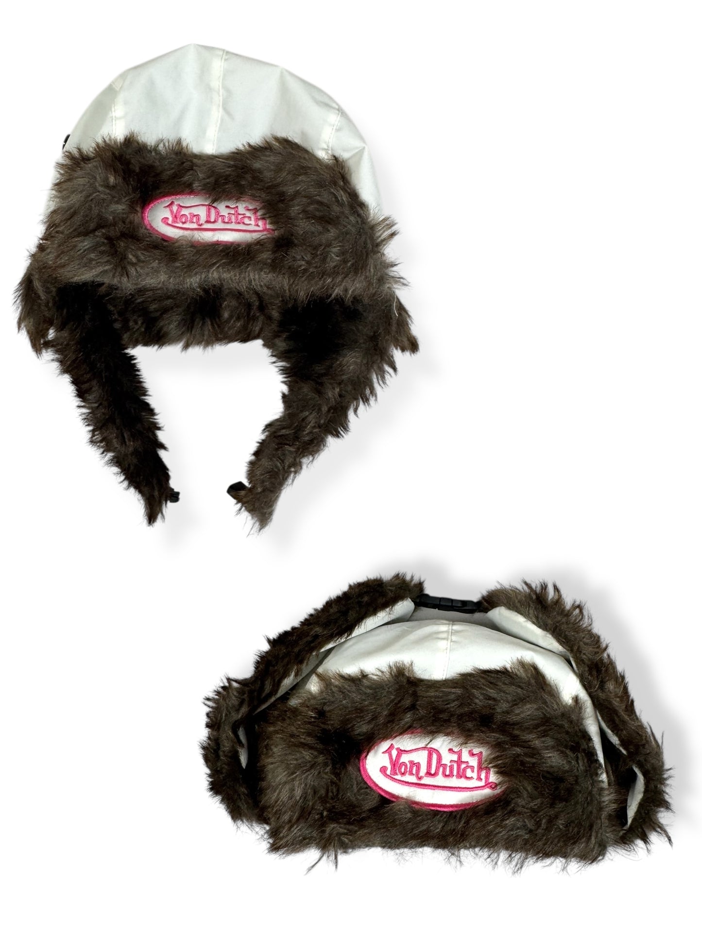 Pink Fur Von Dutch Hat