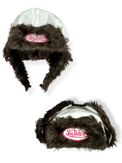 Pink Fur Von Dutch Hat