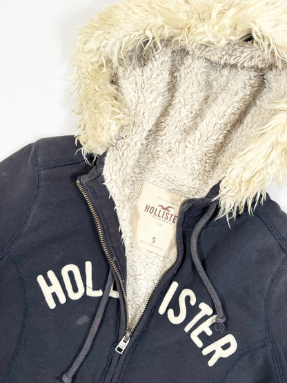 Hollister Fur Hood Zip Up