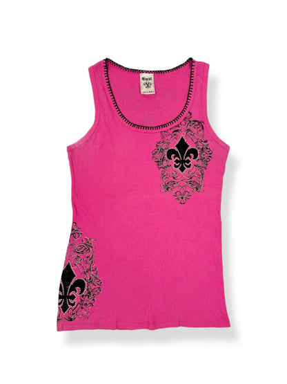 Vocal Pink Cross Tank ♡ 3XL