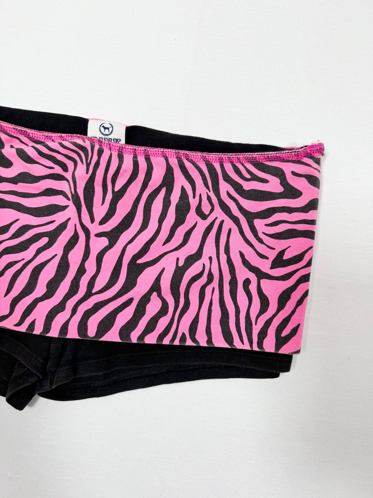 PINK Victoria’s Secret Zebra Fold Over Shorts