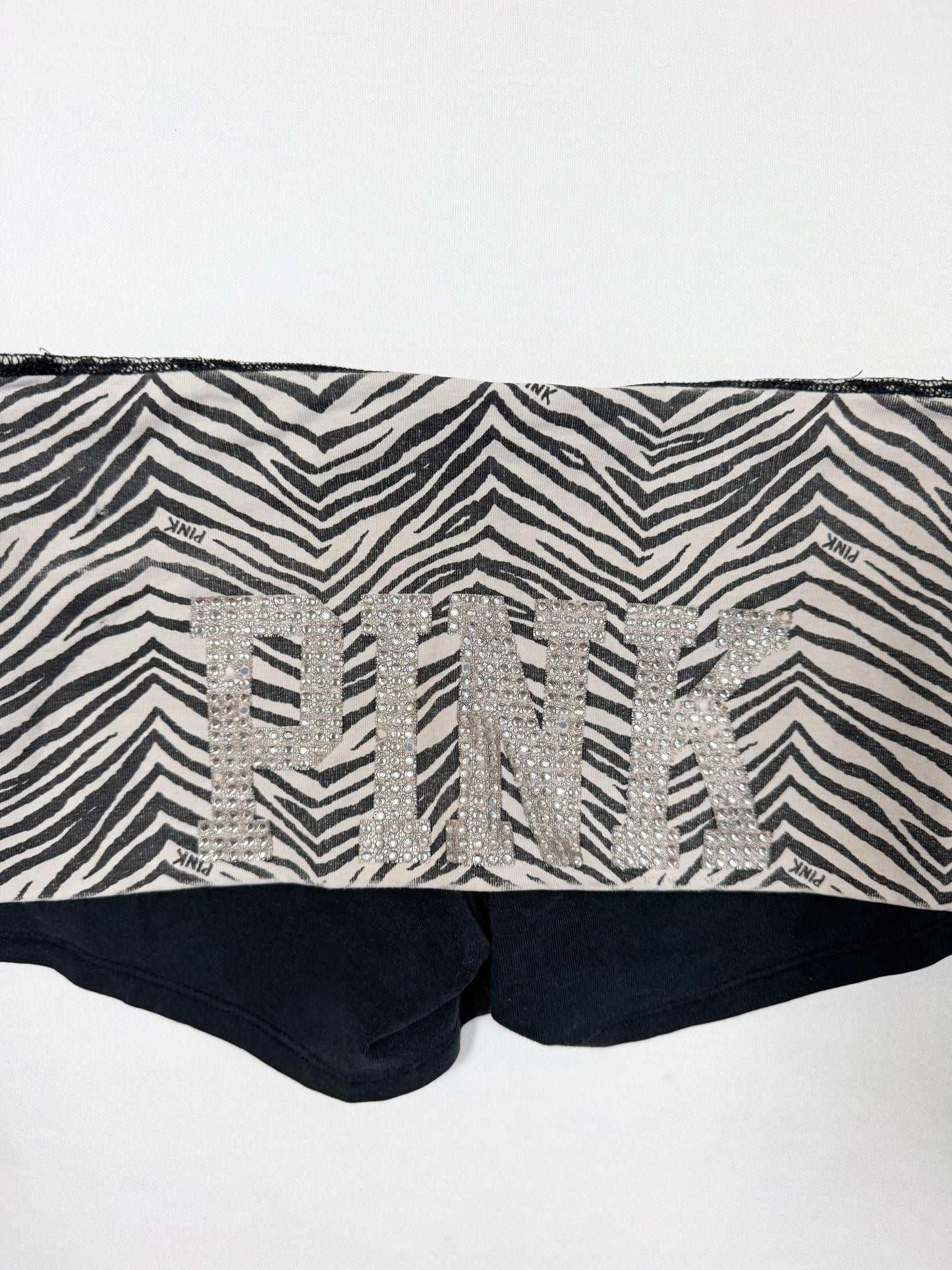 PINK Zebra Fold Over Shorts ♡ Size XS