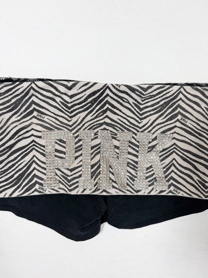 PINK Zebra Fold Over Shorts ♡ Size XS