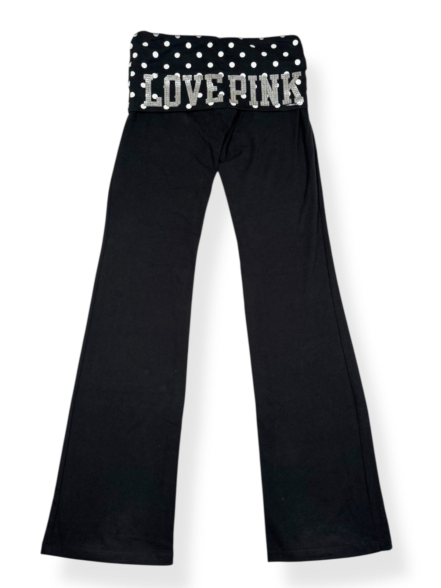 Victorias Secret “Love Pink” Polka Foldover Waistband Leggings ♡ Size XS
