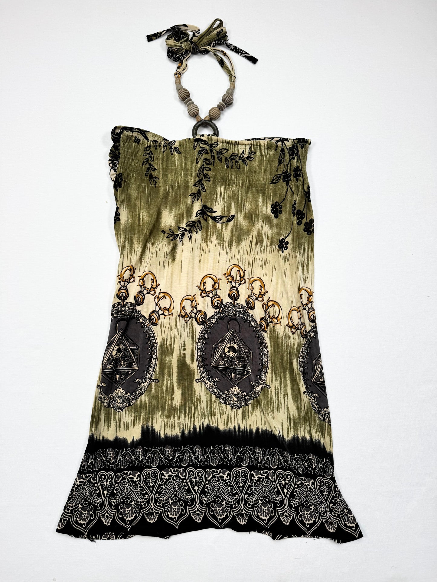 Beaded Halter Mini Dress ♡ S/M