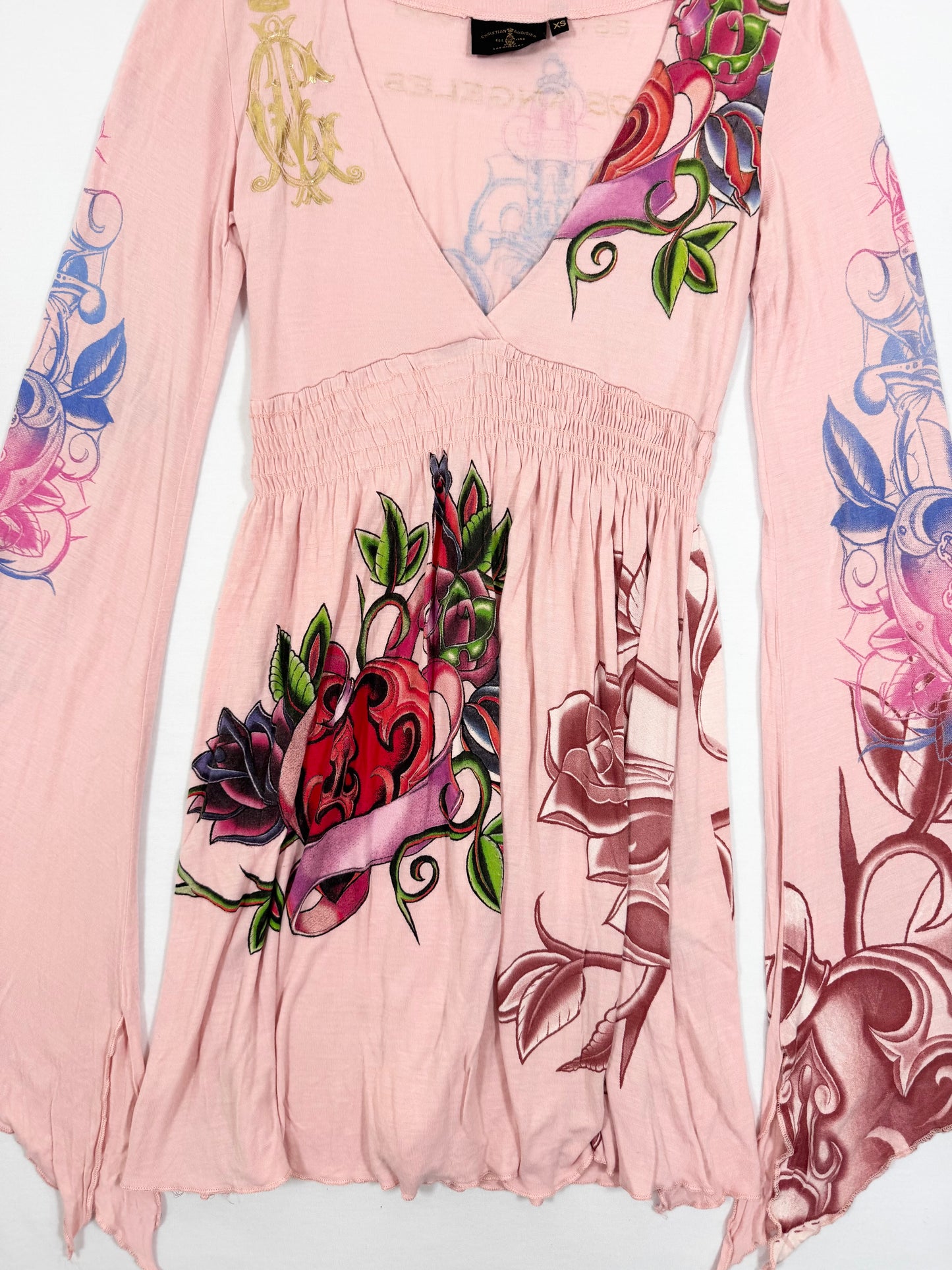 Christian Audigier Pink Mini Dress ♡ XS