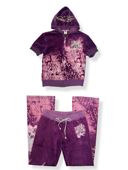 Ed Hardy Purple Tracksuit ♡ S