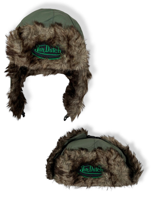 khaki Fur Von Dutch Hat