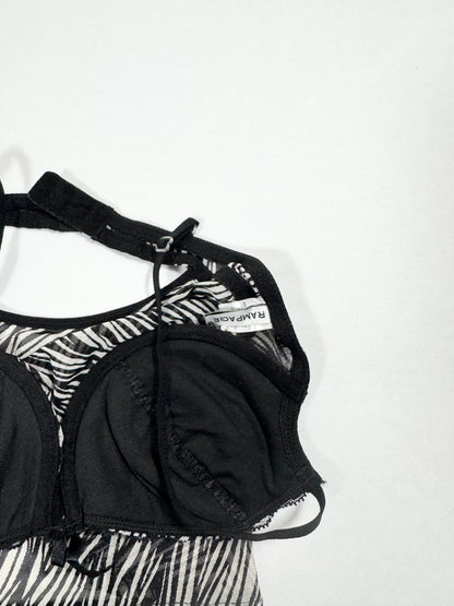 Rampage Zebra Micromesh Cami Set ♡ M