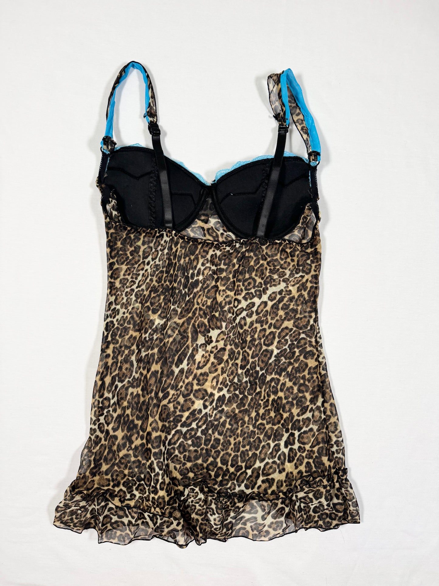 Leopard Blue Lace Cami ♡ Size S