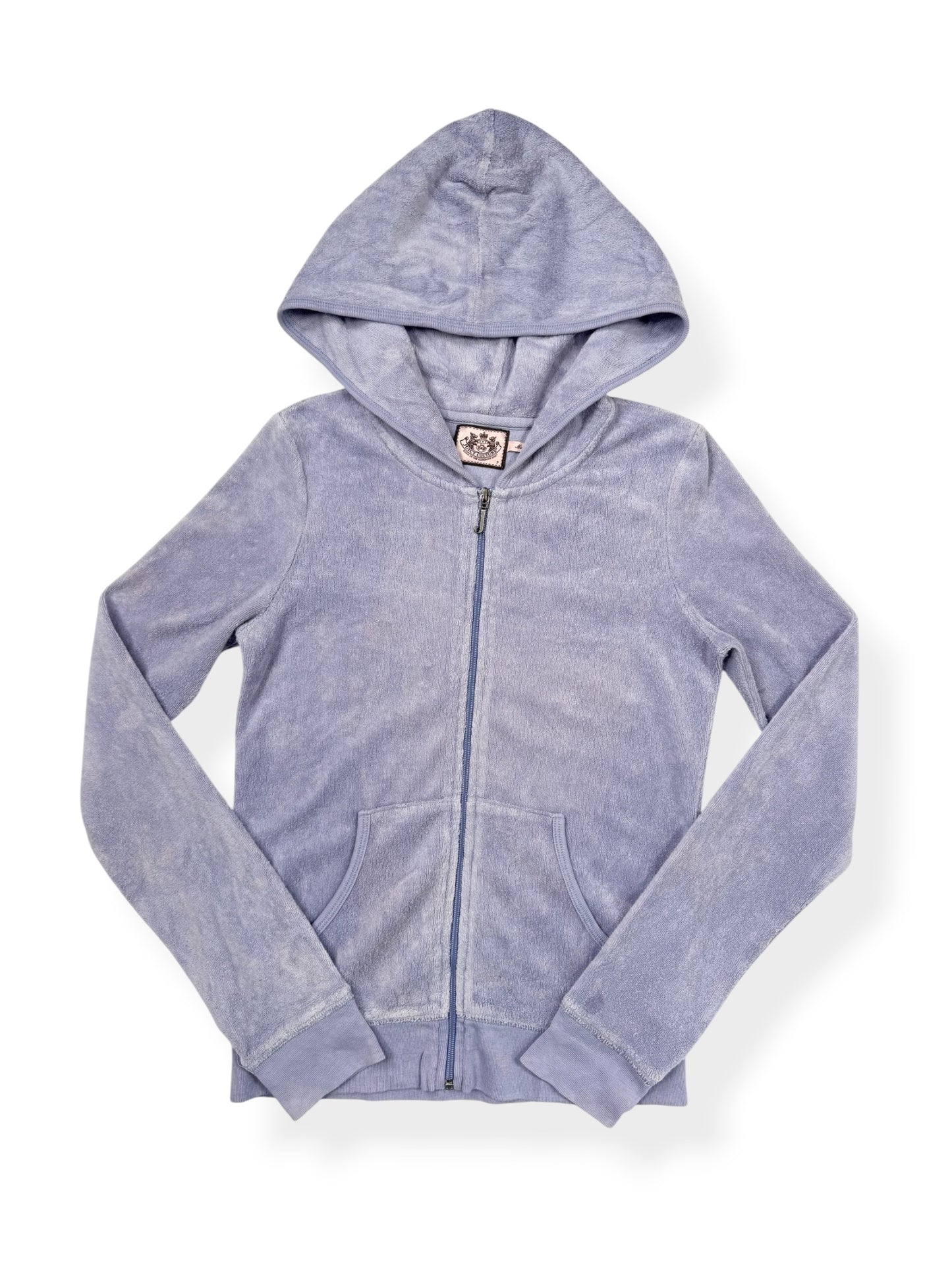 Purple Towelling Juicy Couture Zip Up Hoodie ♡ XS