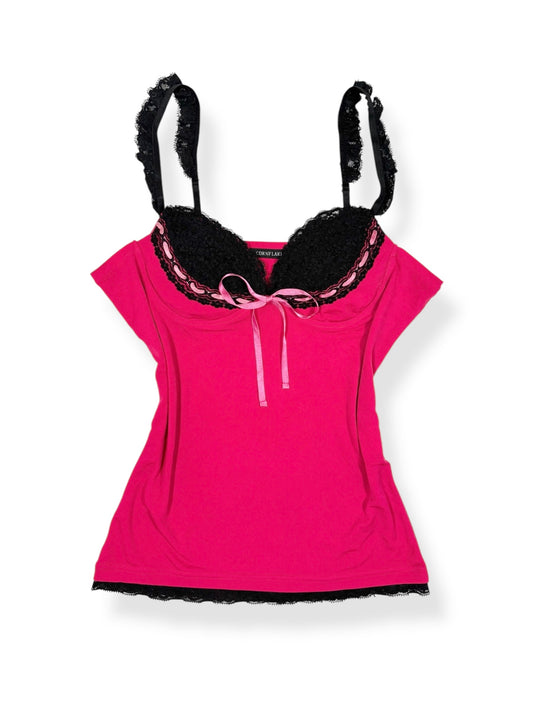 Hot Pink Lace Cami ♡ Size M