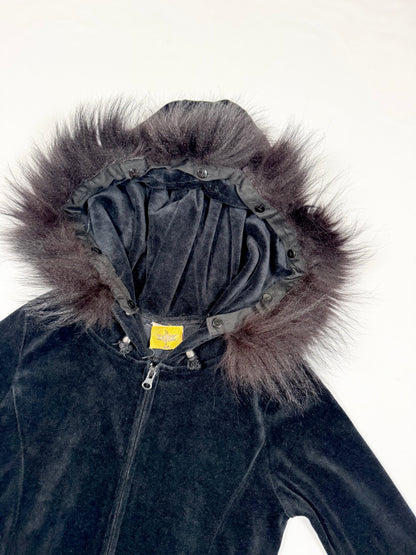 Fur Hood Romper ♡ Size XS