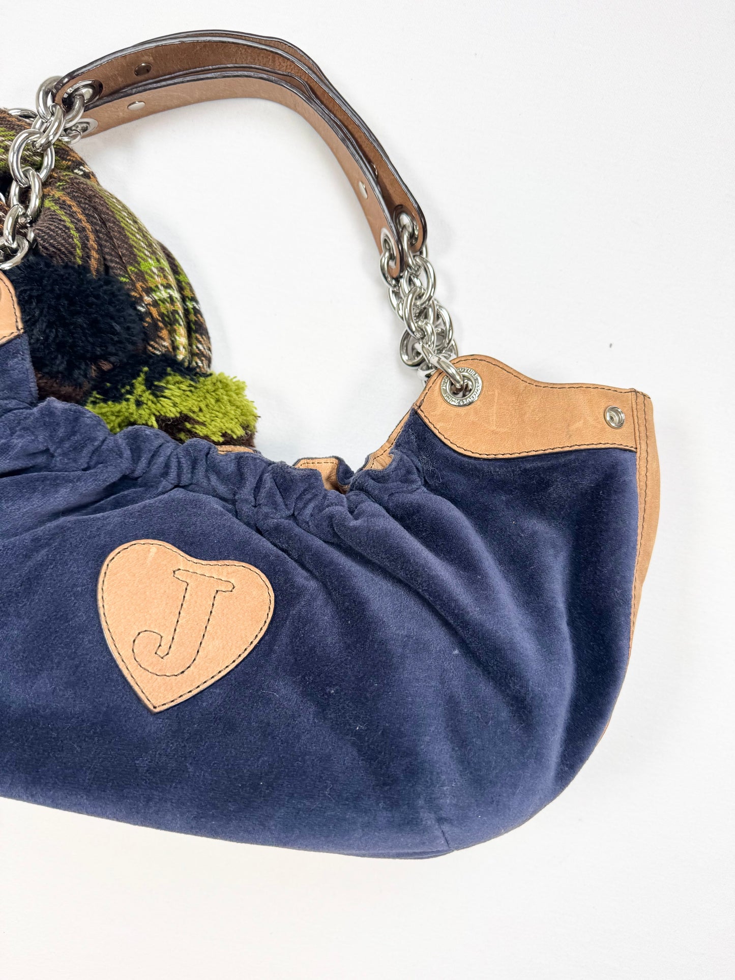 Juicy Couture Plaid Pom Pom Handbag ♡