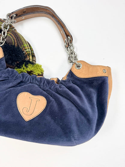 Juicy Couture Plaid Pom Pom Handbag ♡