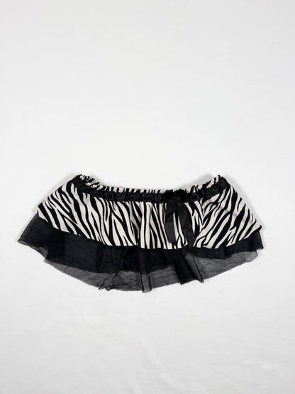 Zebra Cami & Micro Skirt Set