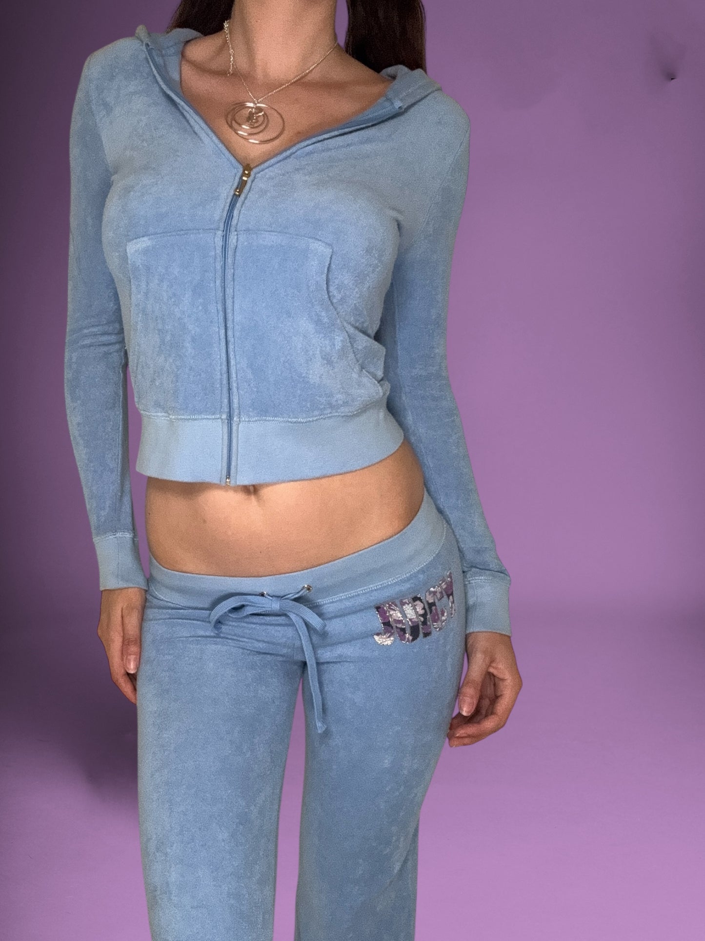 Juicy Couture Blue Towelling Tracksuit ♡ Size XS/S
