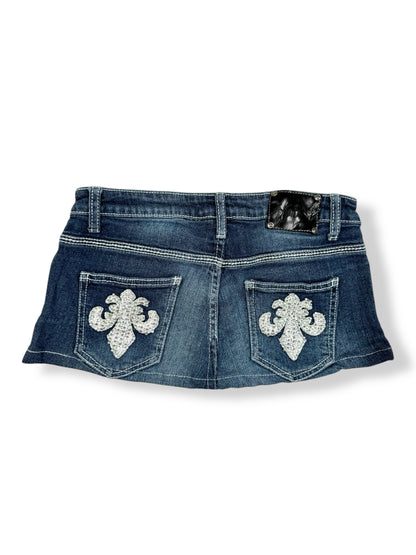Diamanté Cross Mini Skirt ♡ Size S