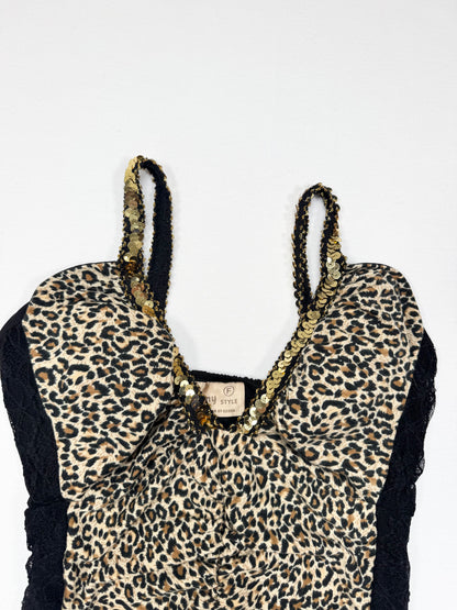 Leopard Sequin Cami ♡ S