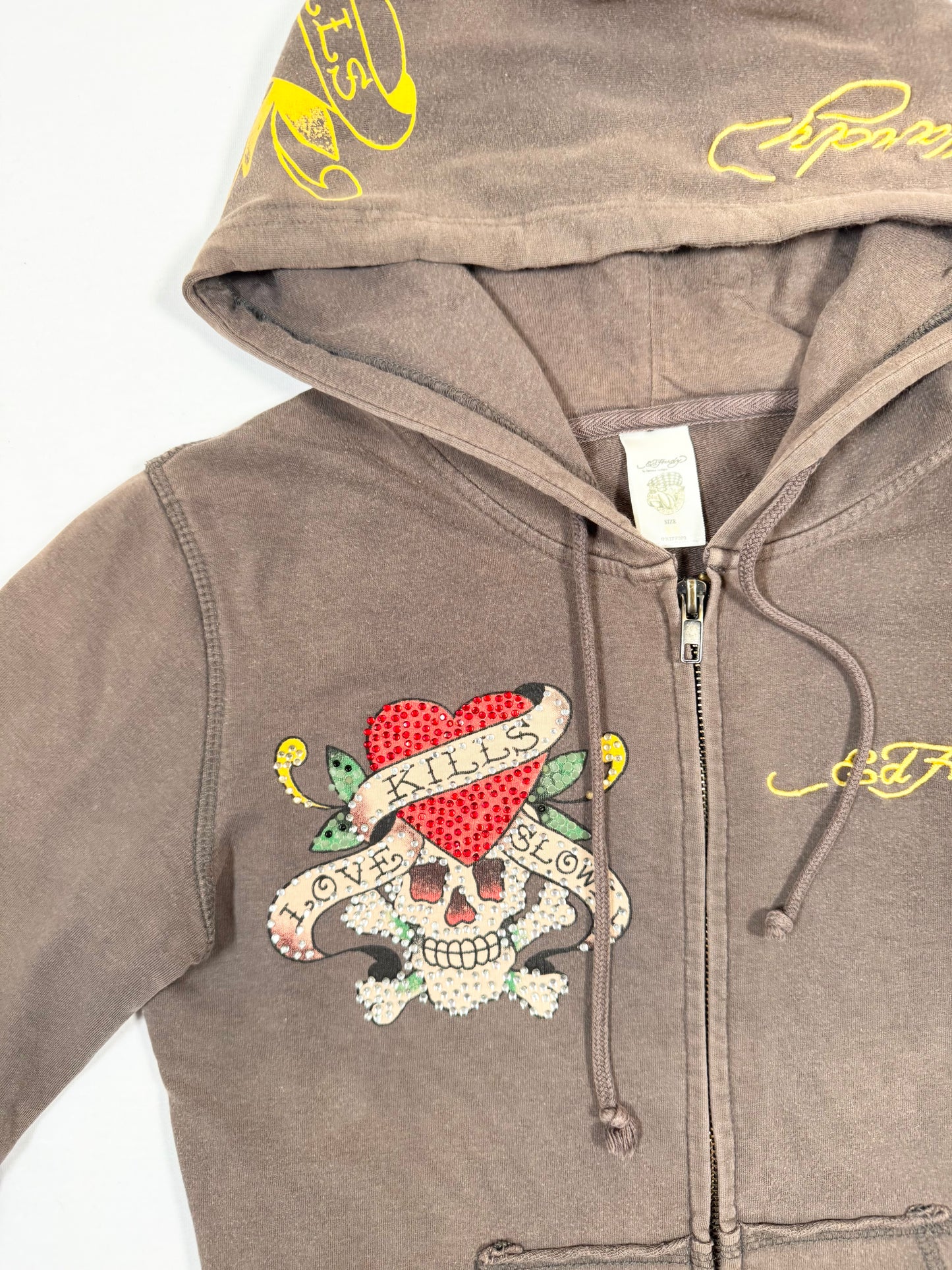 Ed Hardy Brown Hoodie