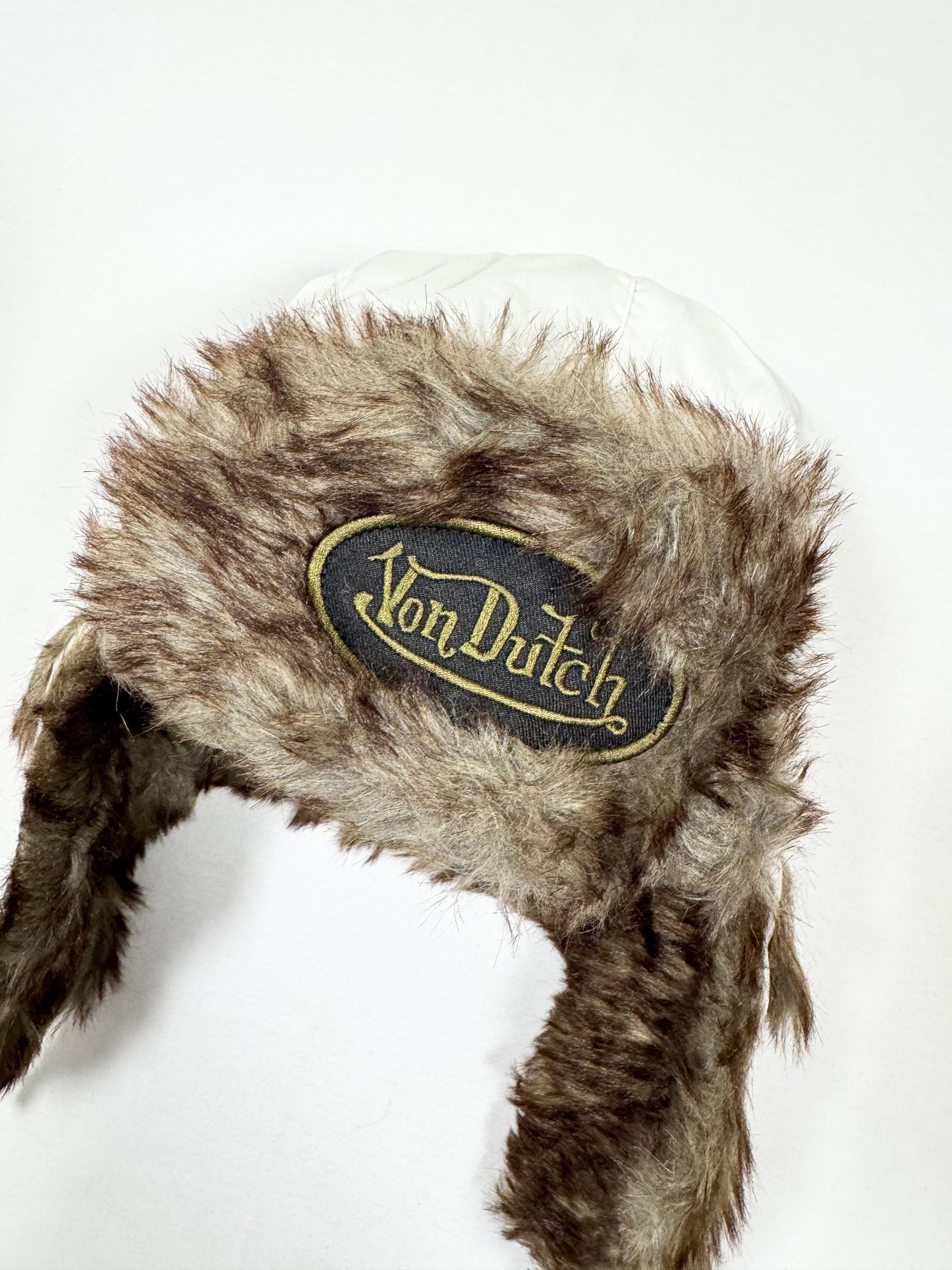 White Fur Von Dutch Hat