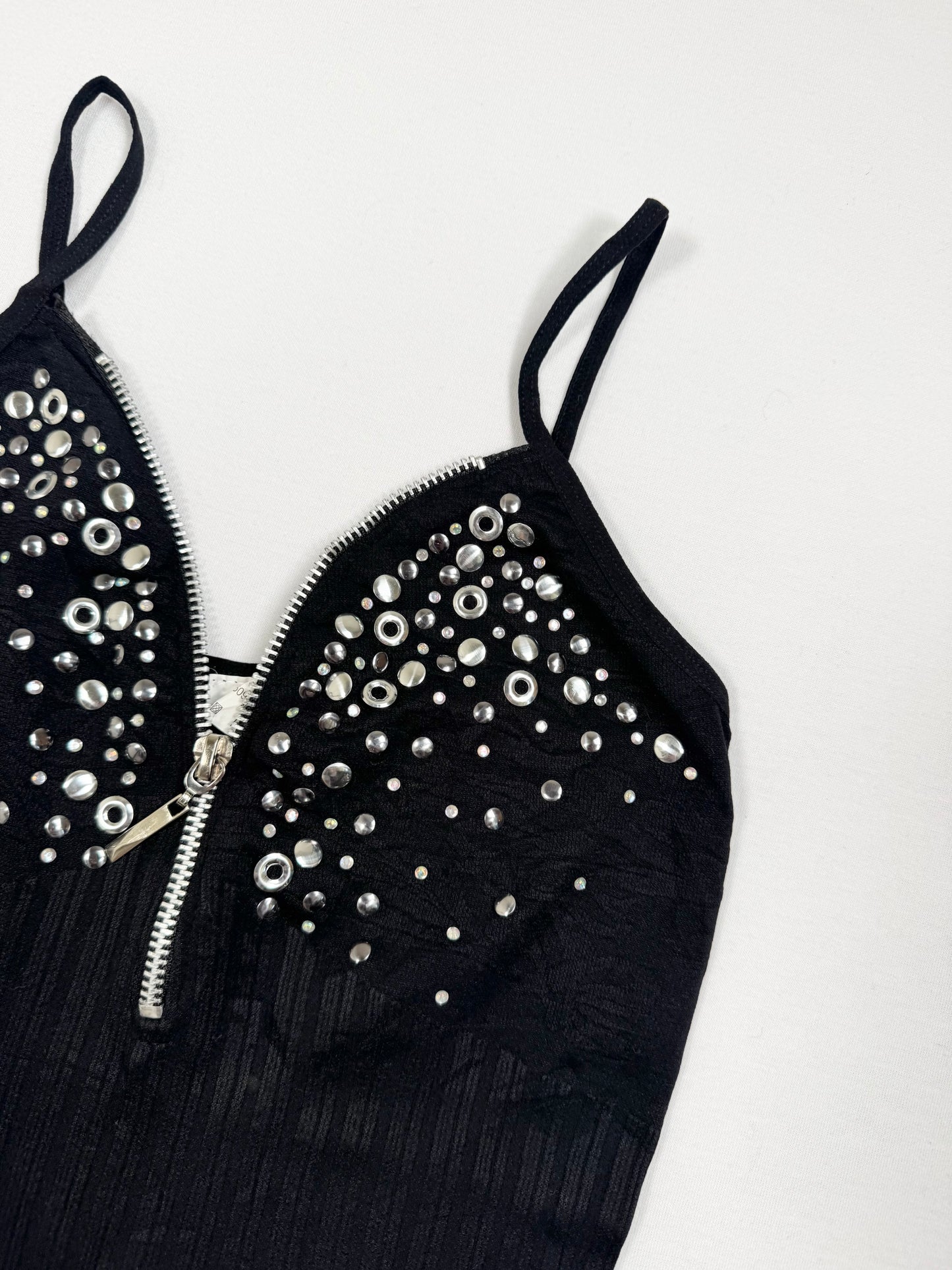 Studded Zipper Cami ♡ S