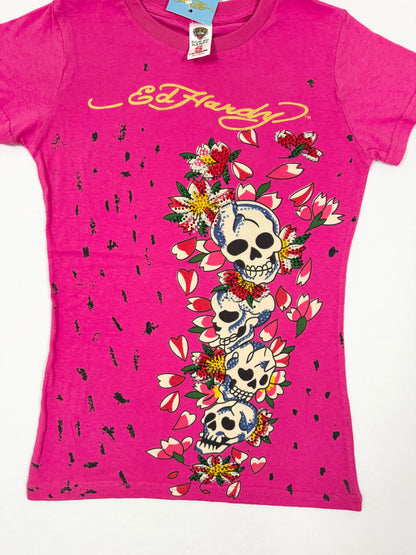 Ed Hardy Pink Tee ♡ S