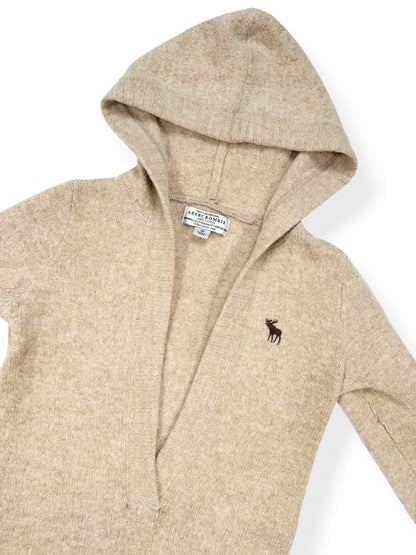 Abercrombie Beige Hooded Knit ♡ S